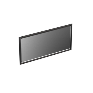 Forzalaqua Gela 2.0 spiegel 160x80cm Rechthoek zonder verlichting met frame Massief Eiken Black oiled