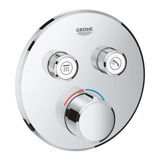 Grohe SmartControl Douchekraan Inbouw - 3 knoppen - rond - chroom