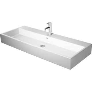 Duravit Vero Air (meubel) wastafel 1 kraangat met overloop 120x47cm met WonderGliss wit