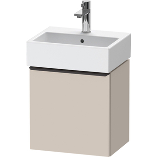 Duravit D-Neo wastafelonderkast 43.4x44x32.2cm Linksdraaiend 1 deur Taupe Mat