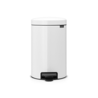 Brabantia NewIcon pedaalemmer 12 liter met kunststof binnenemmer White