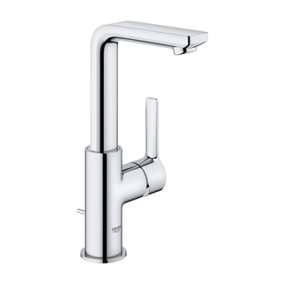 GROHE Lineare New waterbesparende wastafelkraan L-size met waste met draaibare gegoten uitloop chroom