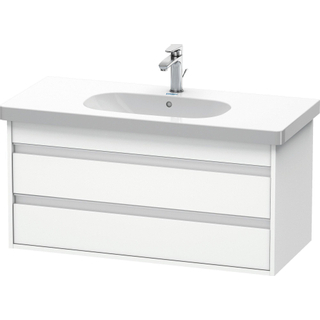 Duravit Ketho Wastafelonderkast 100x45.5x48cm Standaard greep met softclose spaanplaat wit Mat