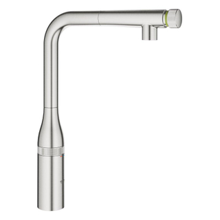 GROHE Essence Keukenkraan - hoog - draaibare/uittrekbare uitloop - supersteel geborsteld