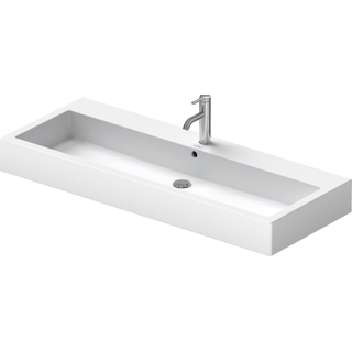 Duravit Vero wastafel onderzijde geslepen 120x47cm inclusief kraangat met overloop wit