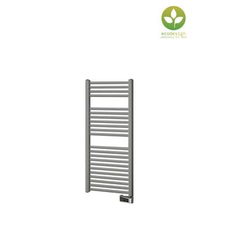 Plieger Palermo-EL III/Fischio elektrische designradiator horizontaal 1111x500mm 500W parelgrijs (pearl grey)