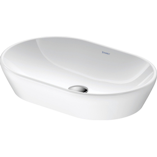 Duravit D-Neo opzetwastafel 60x40x12.5cm zonder kraangat keramiek Wit OUTLET