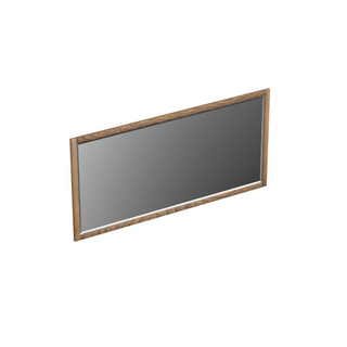 Forzalaqua Gela 2.0 spiegel 160x80cm Rechthoek zonder verlichting met frame Massief Eiken Castle Brown