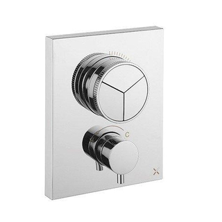 Crosswater Crossbox inbouw douchekraan thermostatisch 3 functies inclusief inbouwdeel chroom