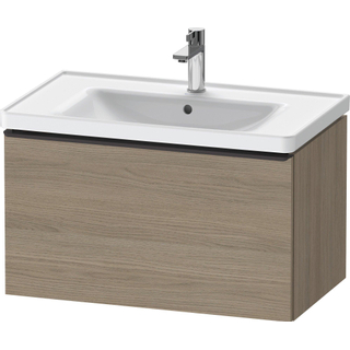 Duravit D-Neo wastafelonderkast 78.4x44x45.2cm 1 lade met softclose Eiken (terra) Mat