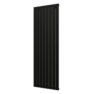 Plieger Cavallino Retto designradiator verticaal enkel middenaansluiting 1800x602mm 1205W mat zwart