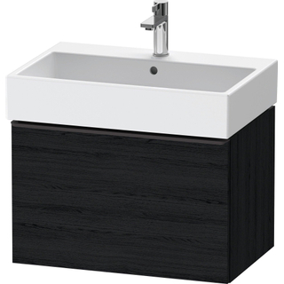 Duravit D-Neo wastafelonderkast 68.4x44x44.2cm 1 lade Eiken (zwart) Mat