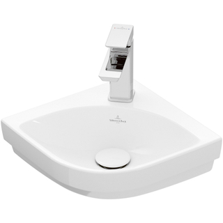 Villeroy & boch Subway 3.0 hoekfontein 32cm 1 kraangat zonder overloop met ceramicplus wit