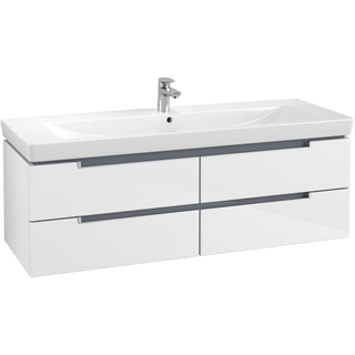 Villeroy & boch Subway 2.0 wastafelonderkast 128.7x42x4.49cm Wit glans