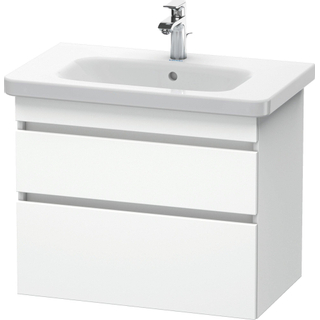 Duravit DuraStyle Wastafelonderkast 73x44.8x61cm Greeploos met softclose spaanplaat wit Mat