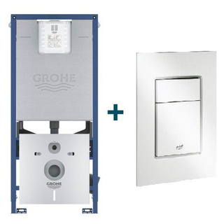 GROHE Rapid SL inbouwreservoir inclusief GROHE Skate cosmopolitan bedieningsplaat wit mat