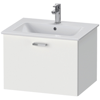 Duravit XBase Wastafelonderkast 60x47.5x44cm 1 lade Standaard greep met softclose spaanplaat wit Mat