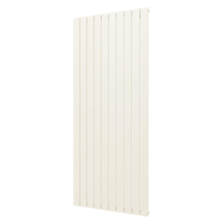 Plieger Cavallino Retto designradiator verticaal enkel middenaansluiting 1800x754mm 1506W pergamon (RAL9001)