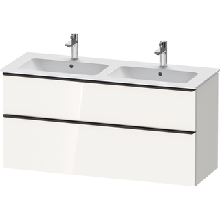 Duravit D-Neo wastafelonderkast 128x62.5x46.2cm 2 lades wit Hoogglans