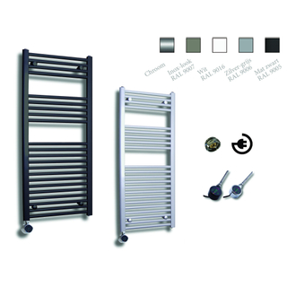 Sanicare Elektrische Design Radiator - 111.8 x 60 cm - 533 Watt - thermostaat chroom linksonder - chroom