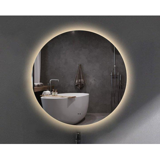 Adema Circle badkamerspiegel rond diameter 100cm met indirecte LED verlichting met spiegelverwarming en infraroodbediening - dimfunctie kapot - OUTLET UDEN