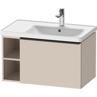 Duravit D-Neo wastafelonderkast 78.4x44x45.2cm 1 lade met softclose Taupe Mat