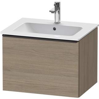 Duravit D-Neo wastafelonderkast 61x44x46.2cm 1 lade Eiken (terra) Mat