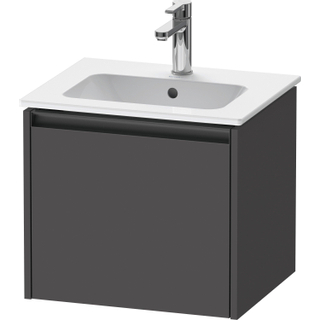 Duravit Ketho.2 wastafelonderkast 51x42x44cm geschikt voor 1 waskom Spaanplaat Grafiet Mat