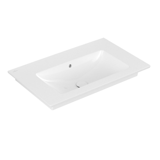 Villeroy en Boch Venticello meubelwastafel zonder kraangat 80x50cm met overloop ceramic+ wit