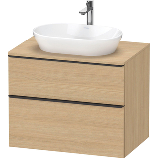 Duravit D-Neo wastafelonderkast 80x66.4x55cm 2 lades Natuur eiken Mat