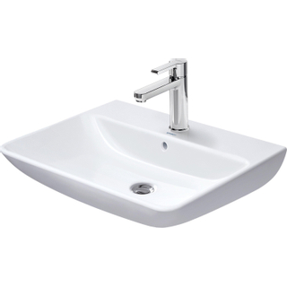 Duravit ME by Starck wastafel 65x49cm met 1 kraangat met overloop met wondergliss wit