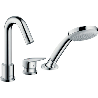 Hansgrohe Logis afbouwdeel voor 3 gats badrandkraan voor inbouwdeel 13437180 chroom