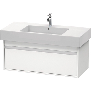 Duravit Ketho Wastafelonderkast 100x45.5x41cm 1 lade Standaard greep met softclose spaanplaat wit Mat