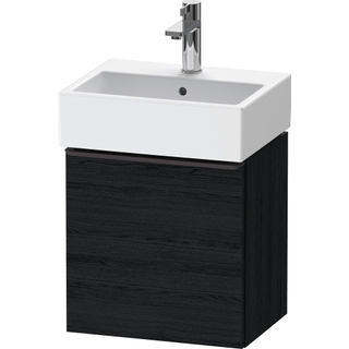 Duravit D-Neo wastafelonderkast 43.4x44x32.2cm Linksdraaiend 1 deur Eiken (zwart) Mat