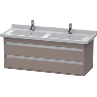 Duravit Ketho Wastafelonderkast 120x45.5x48cm Standaard greep met softclose spaanplaat Basalt Mat