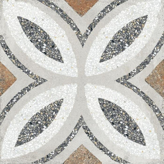 Paul & Co Ceramiche Terrazzo vloertegel - 25x25cm - 14mm - Vierkant - Casale Firenze grigio mat