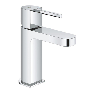 GROHE Plus waterbesparende wastafelkraan S-size met gladdy body en push open waste chroom