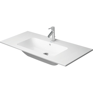 Duravit ME by Starck meubelwastafel 103x49cm met 1 kraangat met overloop met wondergliss wit