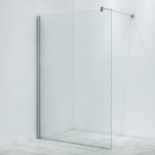 Saniclass Bellini inloopdouche - 180x200cm - helder glas - chroom