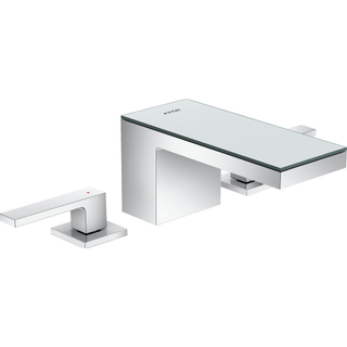 Hansgrohe AXOR MyEdition wastafelkraan 70 met spiegelglas met push open garnituur voorsprong 15.1cm chroom