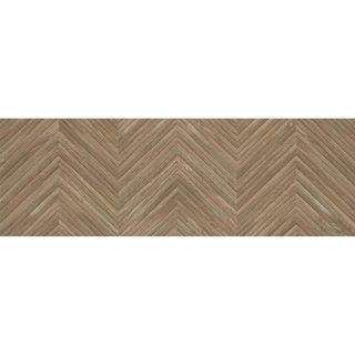 Baldocer Ceramica Larchwood wandtegel - 30x90cm - 10.5mm - Rechthoek - gerectificeerd - Houtlook - Bruin Mat