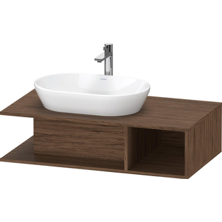 Duravit D-Neo wastafelonderkast 100x26x55cm Noten (donker) Mat