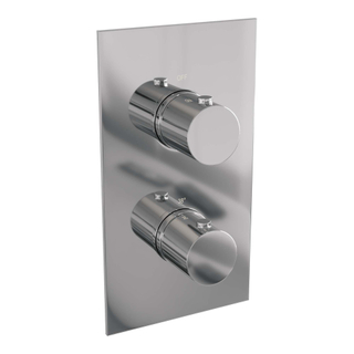 Brauer Chrome Edition inbouwthermostaat - inbouwdeel - 2 gladde knoppen - chroom