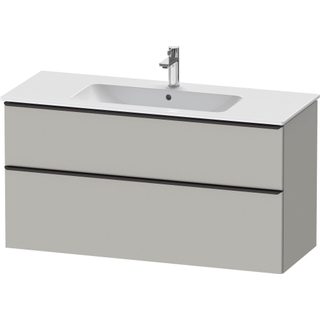 Duravit D-Neo wastafelonderkast 121x62.5x46.2cm 2 lades Betongrijs Mat