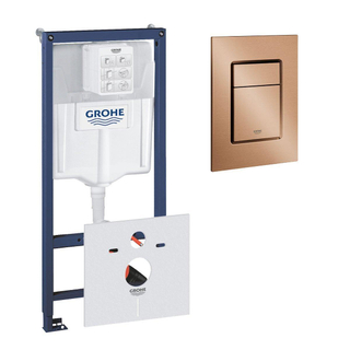 GROHE Rapid SL inbouwreservoir inclusief GROHE Skate cosmopolitan bedieningsplaat Geborsteld Warm Sunset