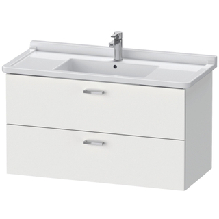 Duravit XBase Wastafelonderkast 100x46.8x56cm Standaard greep met softclose spaanplaat wit Mat