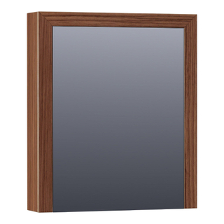 Saniclass Walnut Wood spiegelkast 60x70x15cm met 1 rechtsdraaiende spiegeldeuren Hout Natural walnut