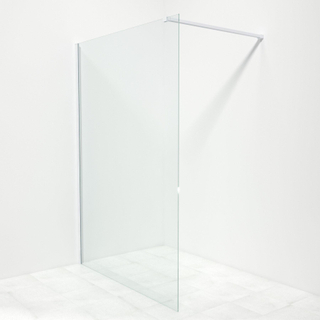 Saniclass Bellini inloopdouche - 140x200cm - helder glas - mat wit