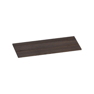 Saniclass Massief eiken wastafelblad 100x46x2cm zonder kraangat Hout Black oak