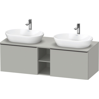 Duravit D-Neo wastafelonderkast 140x45.9x55cm 2 lades Betongrijs Mat